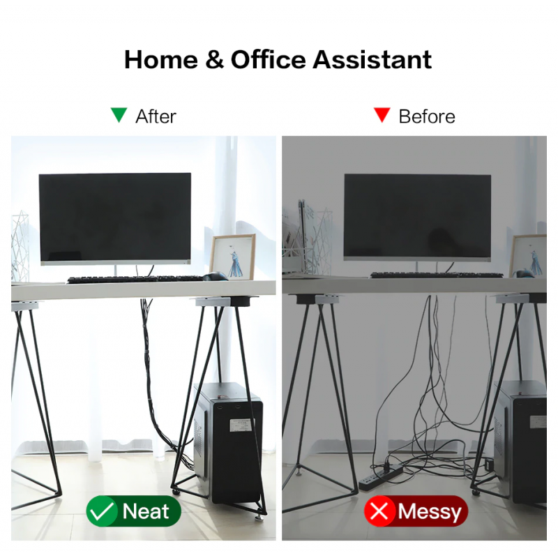 Velcro adhesivo rollo 5 metros organizador reutilizable