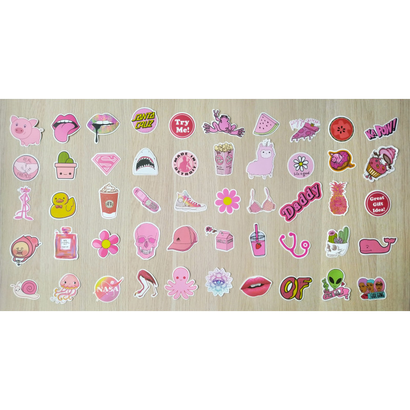 copy of Stickers Calcomanías Cool Girl Pack 50 Unidades, Niñas pack 3
