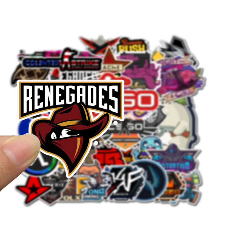 Stickers Skin Fps Gaming Shooter Cs go Pack 50 Unidades