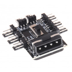 Hub Controladora Velocidad Fan Ventilador Pc Molex O Sata