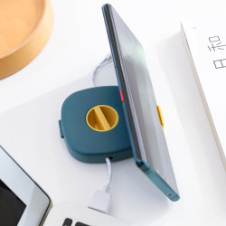 Organizador De Cable Giratorio Con Soporte Celular