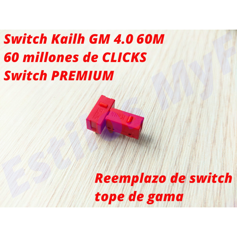 Switch Interruptor Mouse KAILH 60m Click X2 Compatible Omron