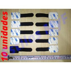 Cinta Velcro adhesivo Organizador Cables X 10 Und