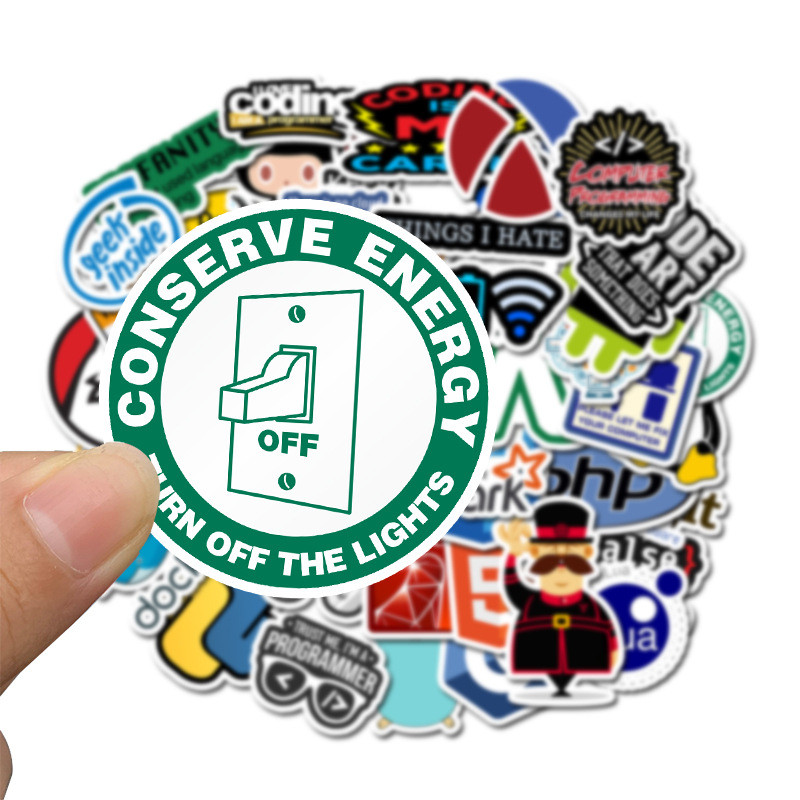 Stickers Calcomanias Programador Pack 50 Unidades Geek