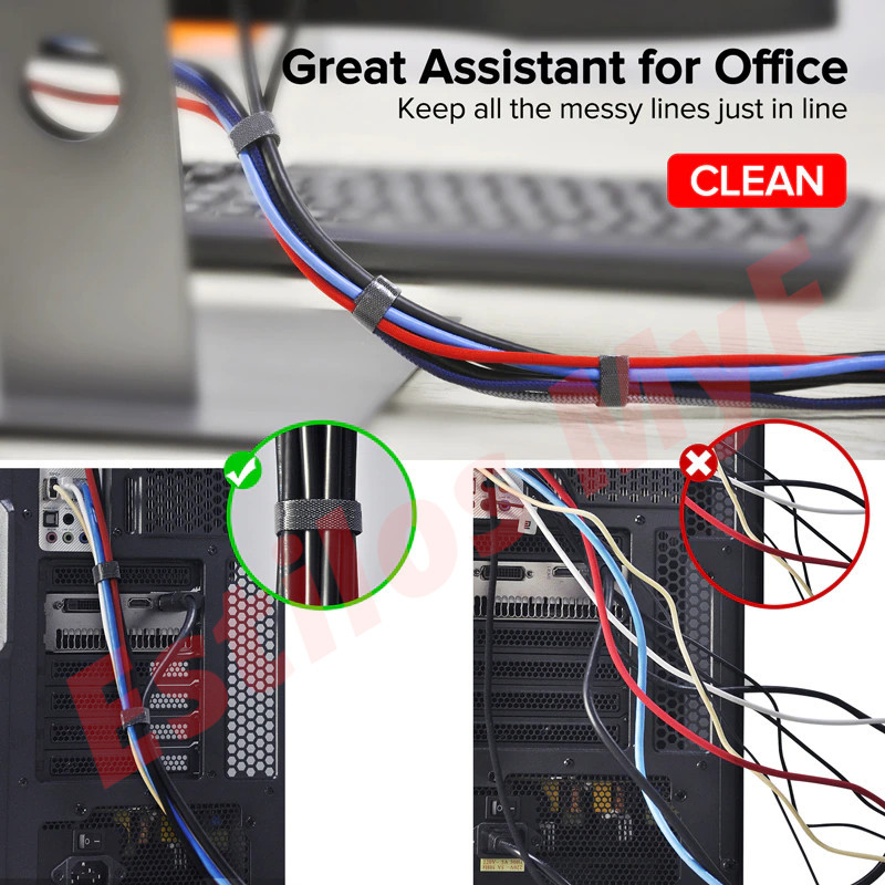 Organizador Cables Velcro adhesivo rollo 5 metros Organizador Cables Velcro adhesivo rollo 5 metros