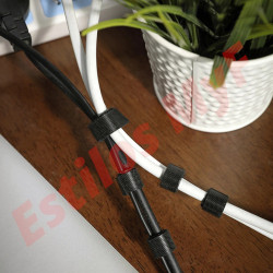 Organizador Cables Velcro adhesivo rollo 5 metros Organizador Cables Velcro adhesivo rollo 5 metros