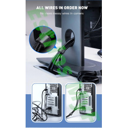 Organizador Cables Velcro adhesivo rollo 5 metros Organizador Cables Velcro adhesivo rollo 5 metros