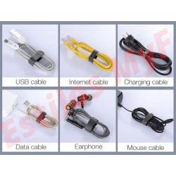 Organizador Cables Velcro adhesivo rollo 5 metros Organizador Cables Velcro adhesivo rollo 5 metros