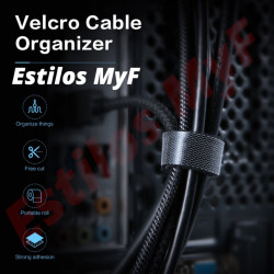 Organizador Cables Velcro adhesivo rollo 5 metros Organizador Cables Velcro adhesivo rollo 5 metros