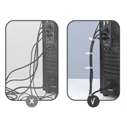 Amarre Organizador Plástico Reutilizable 25 cm X 20 Und