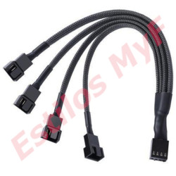 Cable hub PWM 4 Pines Splitter Cooler Para 4 Ventiladores Cable hub PWM 4 Pines Splitter Cooler Para 4 Ventiladores
