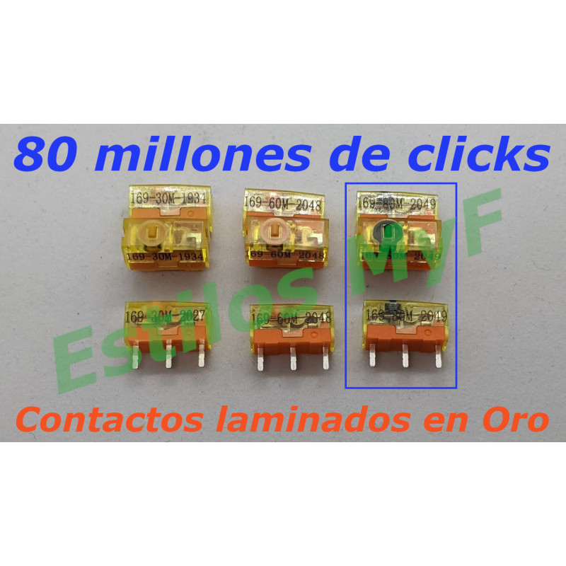 Switch Interruptor Mouse TTC Dustproof Gold 80m Click X2