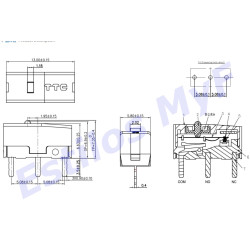 Switch Interruptor Mouse TTC Dustproof Gold 80m Click X2