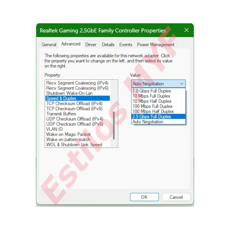 Tarjeta Ethernet 2500 Mbps Ethernet Pci Express 2.5g Tarjeta Ethernet 2500 Mbps Ethernet Pci Express 2.5g